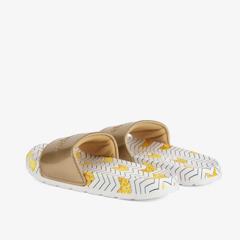 Coqui šľapky Cleo Zig zag/Gold