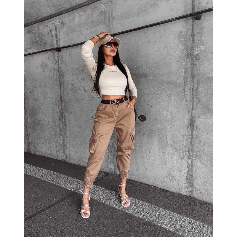 Olavoga tričko dlr dámske beige