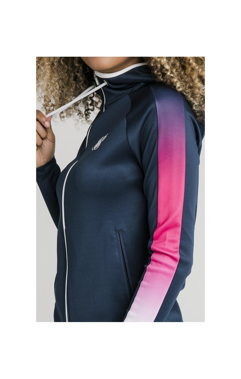 Siksilk mikina tepl. ATHLETE FADE STRIPE navy