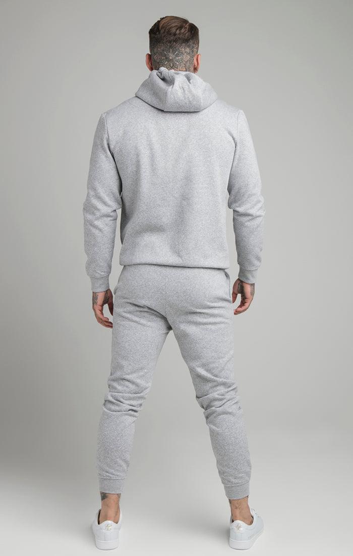 Siksilk mikina ZIP THROUGH FUNNEL grey