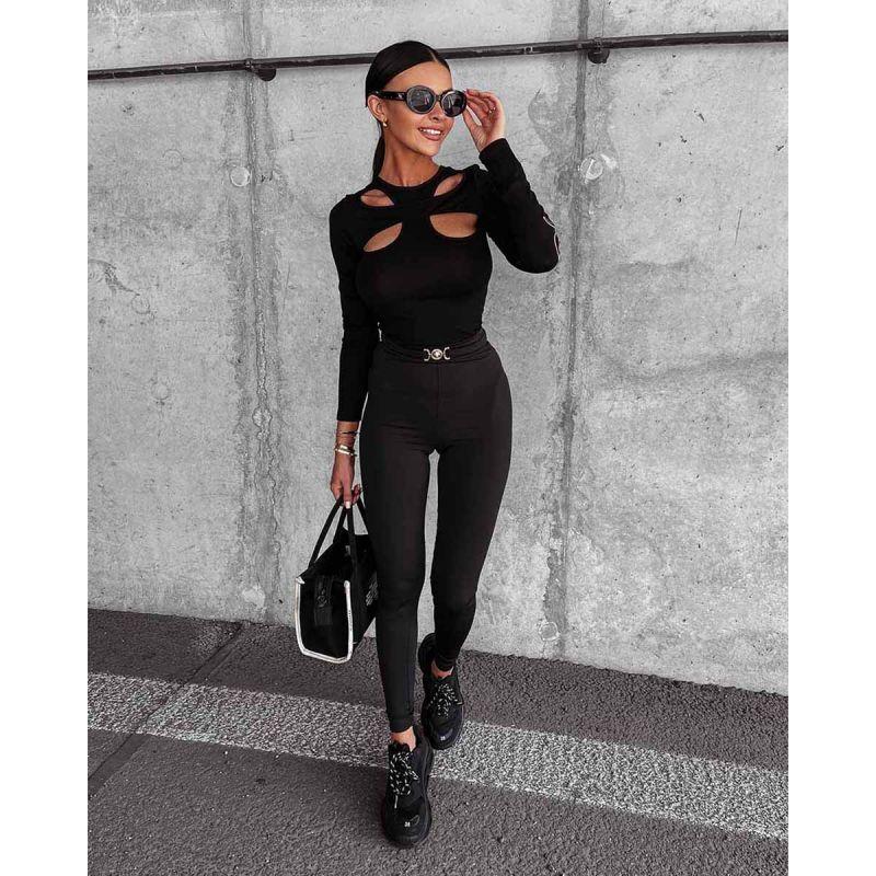 Olavoga tričko dlr. ELLIANA black dámske