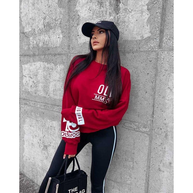 Olavoga mikina dámska maroon