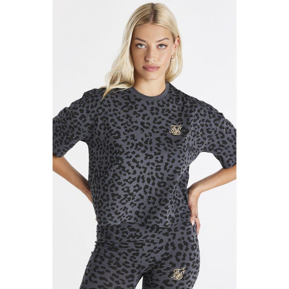 Siksilk tričko TONAL LEOPARD PRINT TEE