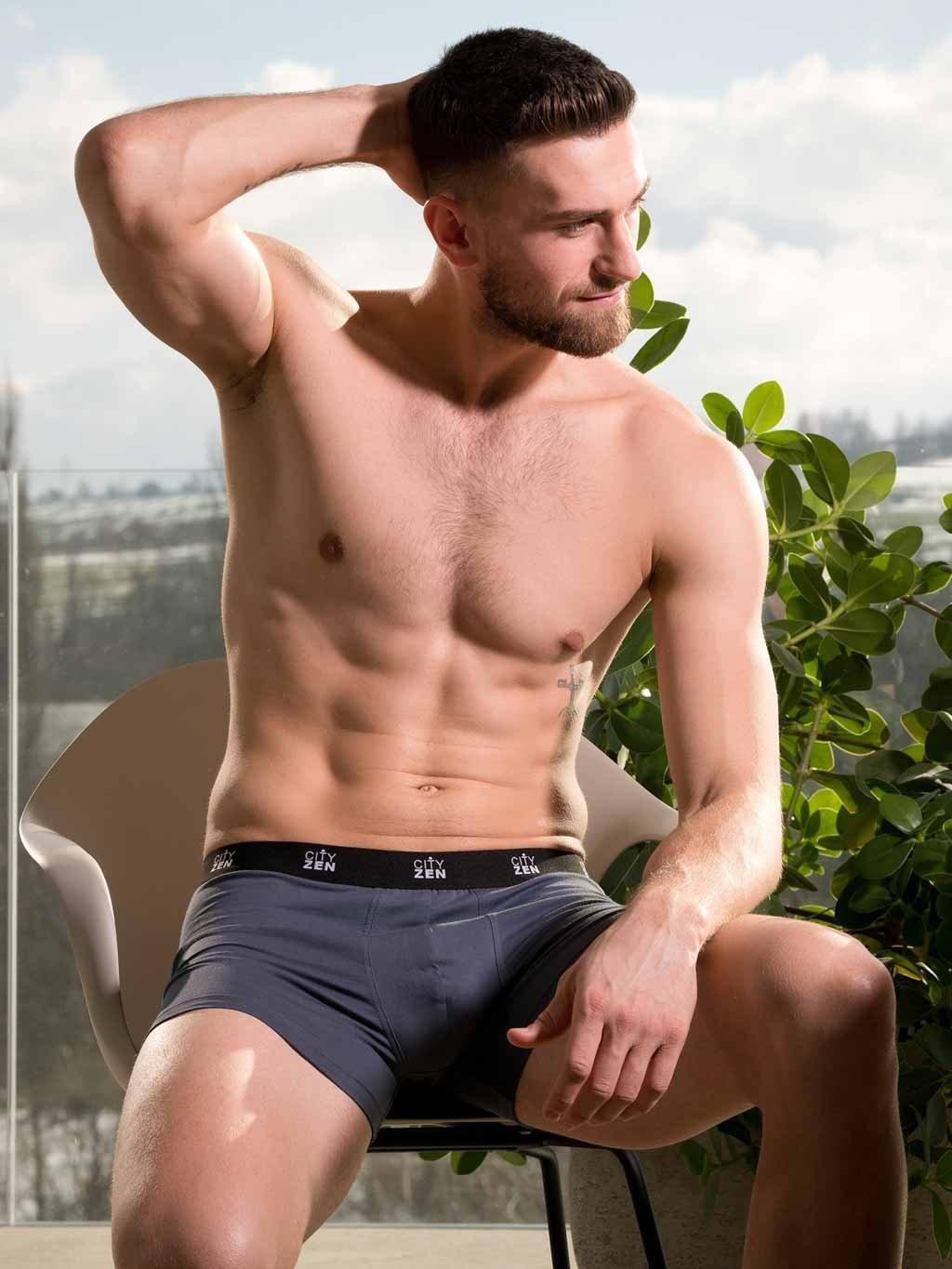 Cityzen boxerky 175946-200 šedá