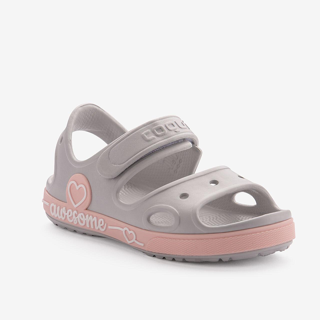 Coqui sandale YOGI khaki grey/candy pink