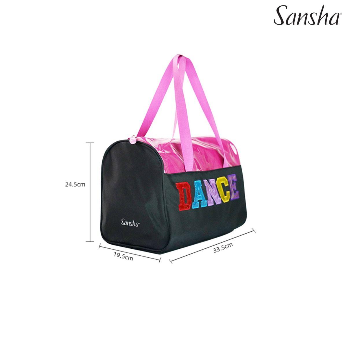 Sansha taška 92BO1003P BLACK-FUCHSIA 34,5 x 19 x 24 cm