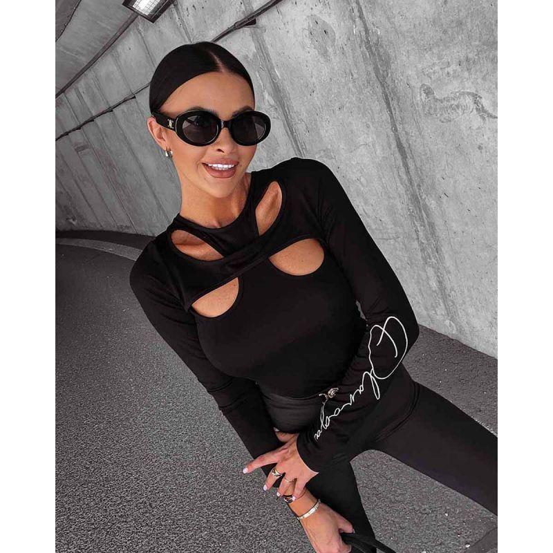 Olavoga tričko dlr. ELLIANA black dámske