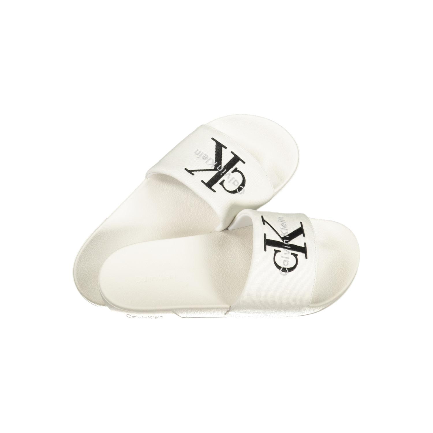 Calvin klein pánske šľapky ESS SLIDE CV triple bright white