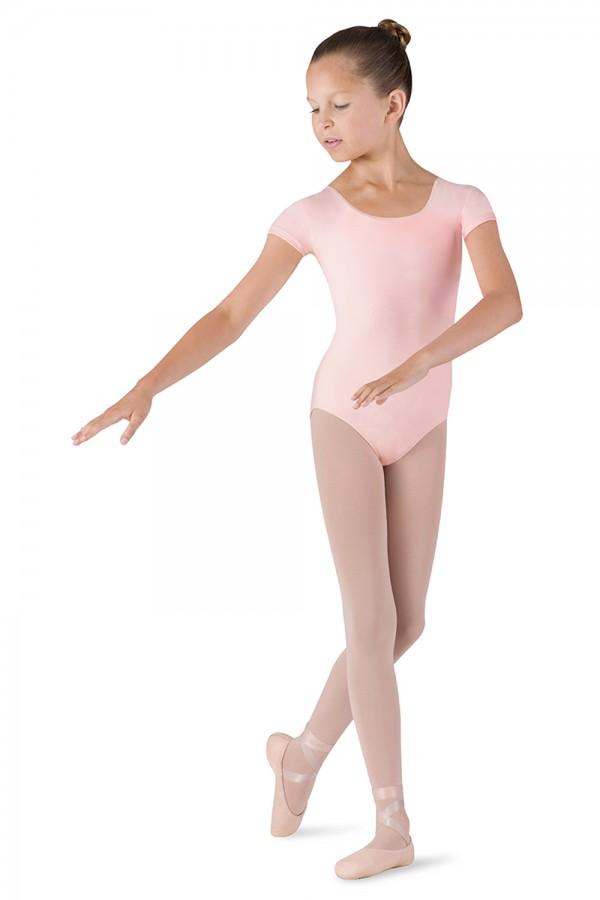 Bloch dres DUJOUR l. pink krátky rukáv