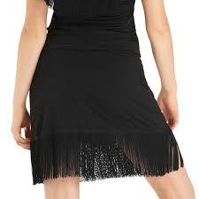 Rumpf sukňa HAVANA strapcová black dámska