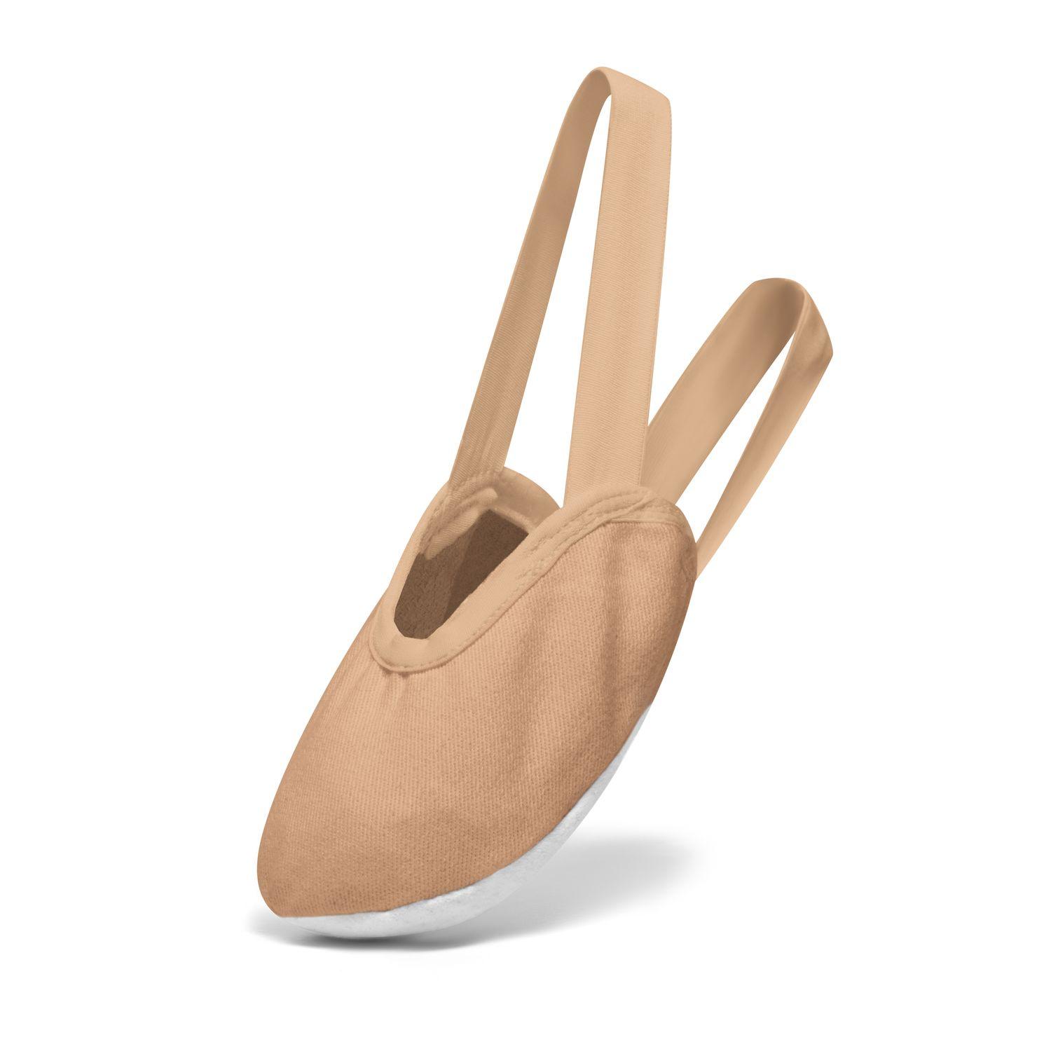 špičky gymnastické polovičné streč Rumpf canvas, béžové