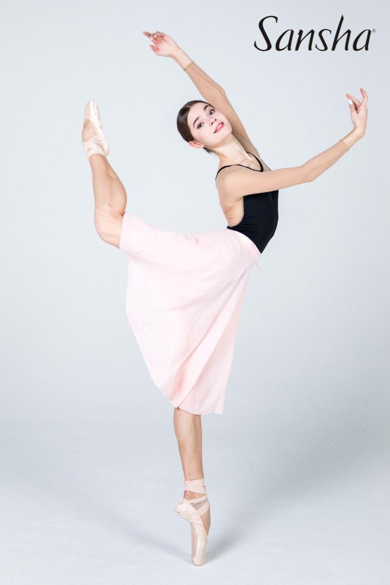 Sansha sukňa zavinovacia ALINE pink dámska