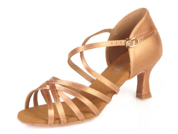 Tanečné topánky Botan telový satén