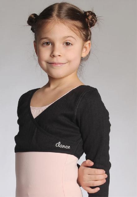 Wrap top Bloch dievčenský black