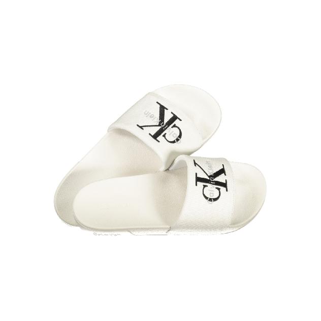 Calvin klein pánske šľapky ESS SLIDE CV triple bright white