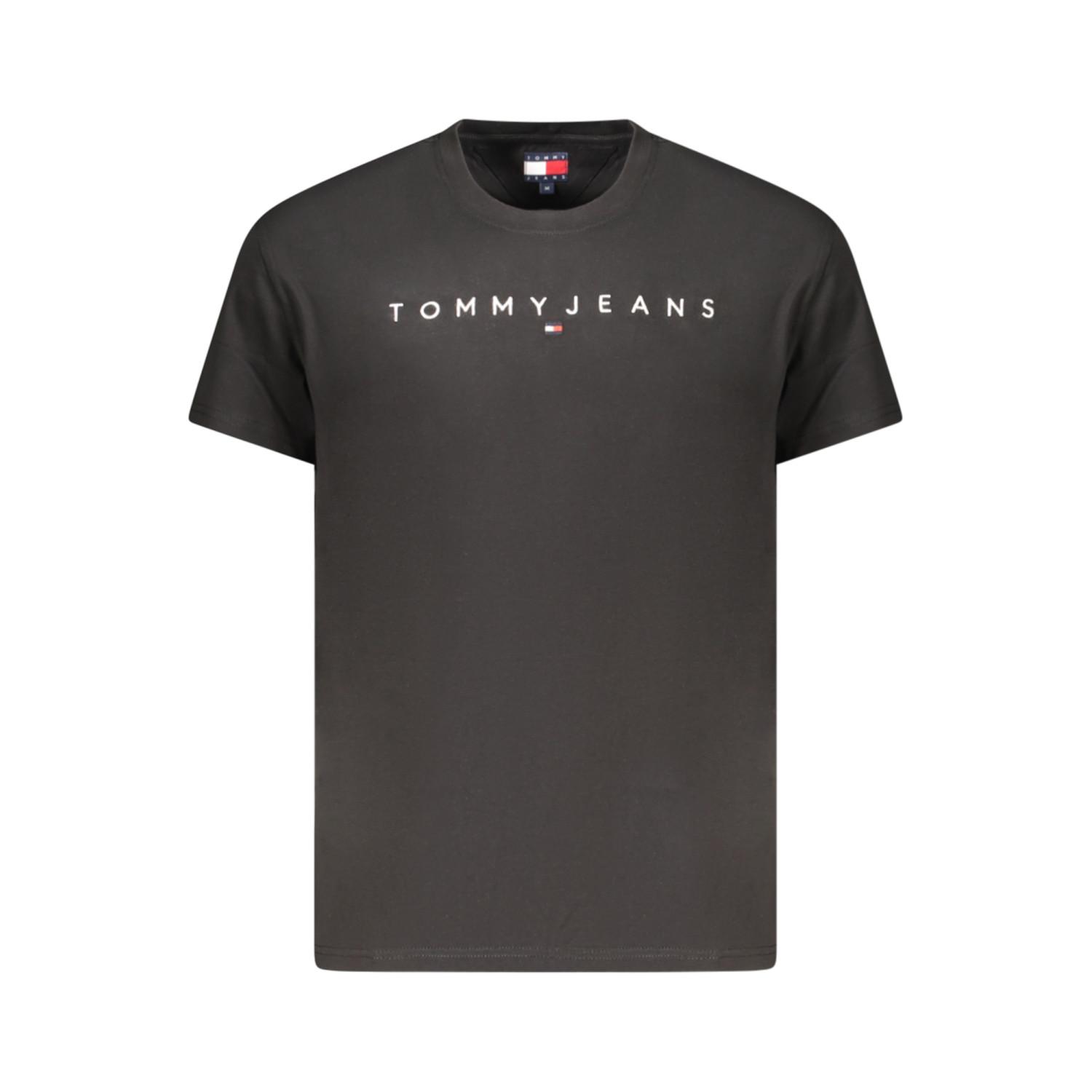 Tommy hilfiger pánske tričko TJM REG linear logo tee ext black