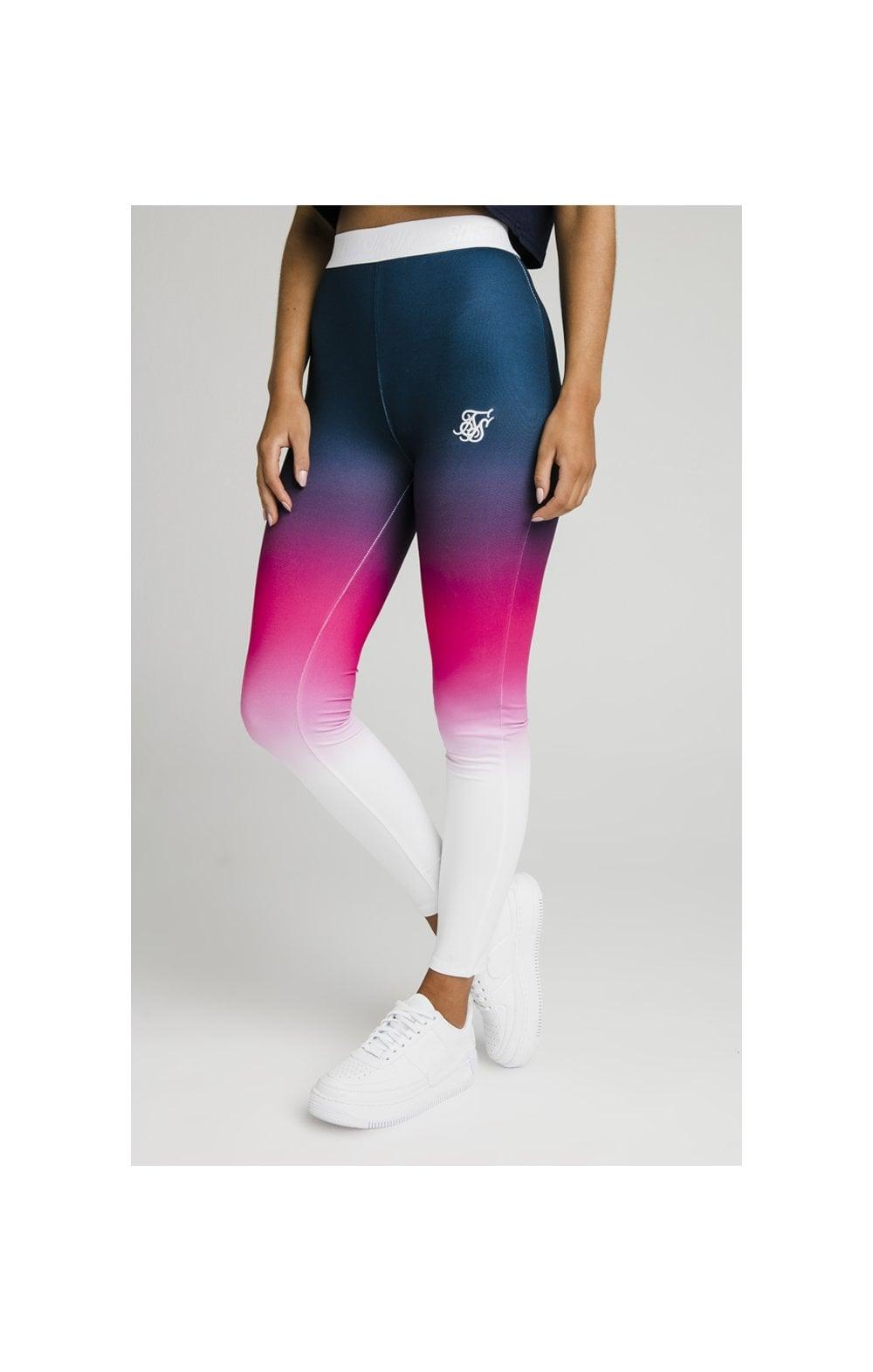 Siksilk legíny FADE TAPE LEGGINS navy/pink/white